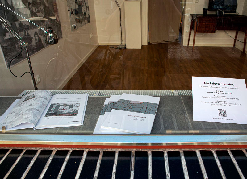 Schaufensterauslage in einer Galerie